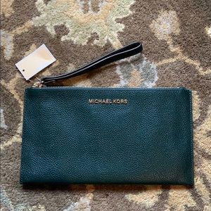 NWT Michael Kors large zip clutch wristlet